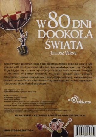 W 80 Dni Dookoła Świata [AUDIOBOOK] [CD-MP3]