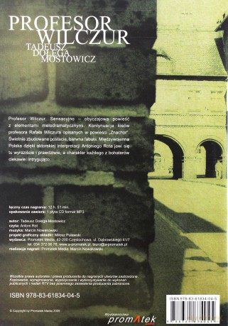 Profesor Wilczur - Tadeusz Dołęga-Mostowicz [AUDIOBOOK] [CD-MP3]