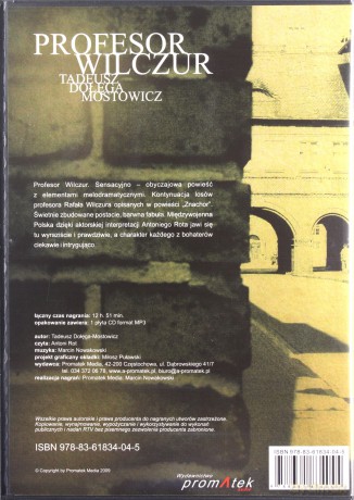 Profesor Wilczur - Tadeusz Dołęga-Mostowicz [AUDIOBOOK] [CD-MP3]