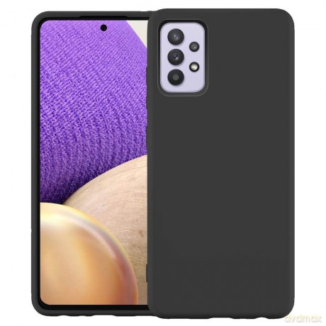 Silicone Case elastyczne silikonowe etui pokrowiec Samsung Galaxy A32 4G czarny