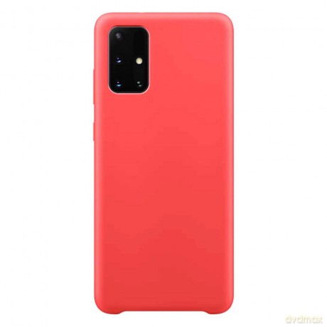 Silicone Case elastyczne silikonowe etui pokrowiec Samsung Galaxy A71 czerwony