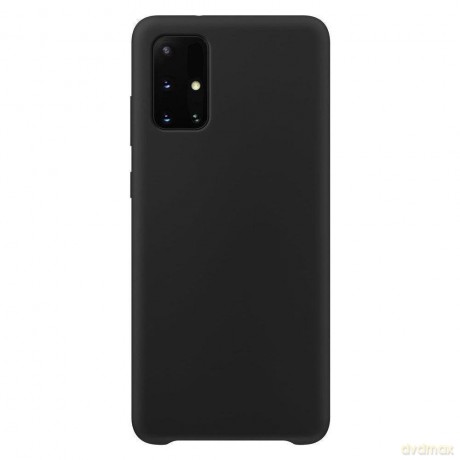 Silicone Case elastyczne silikonowe etui pokrowiec Samsung Galaxy A72 4G czarny