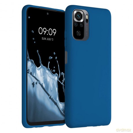 Silicone Case elastyczne silikonowe etui pokrowiec Xiaomi Redmi Note 10 Pro ciemnoniebieski