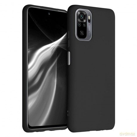 Silicone Case elastyczne silikonowe etui pokrowiec Xiaomi Redmi Note 10 Pro czarny