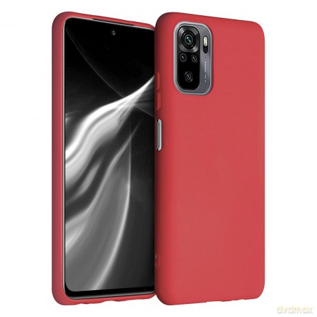 Silicone Case elastyczne silikonowe etui pokrowiec Xiaomi Redmi Note 10 Pro czerwony