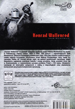 Konrad Wallenrod (twarda) - Adam Mickiewcz [AUDIOBOOK] [CD-MP3]