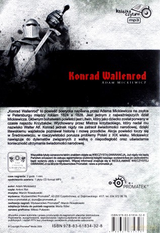Konrad Wallenrod (twarda) - Adam Mickiewcz [AUDIOBOOK] [CD-MP3]