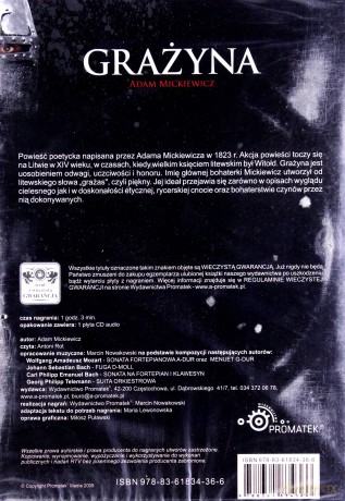 Grażyna (twarda) - Adam Mickiewcz [AUDIOBOOK] [CD-MP3]