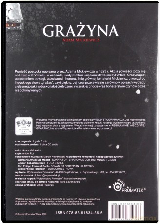 Grażyna (twarda) - Adam Mickiewcz [AUDIOBOOK] [CD-MP3]