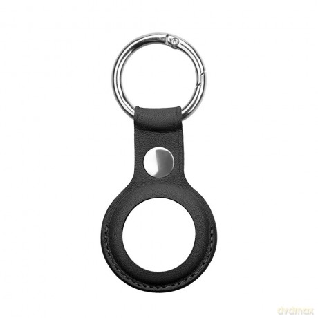 Skórzane etui brelok zawieszka case do lokalizatora Apple AirTag czarny
