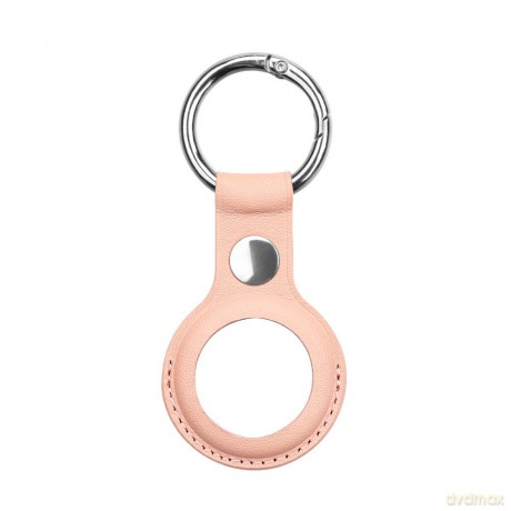 Skórzane etui brelok zawieszka case do lokalizatora Apple AirTag różowy