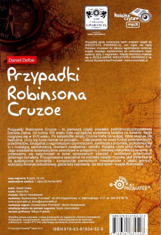Przypadki Robinsona Cruzoe - Daniel Defoe [AUDIOBOOK] [CD]