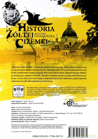 Historia Żółtej Ciżemki (twarda) - Antonina Domańska [AUDIOBOOK] [CD-MP3]