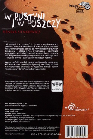 W Pustyni I W Puszczy - Henryk Sienkiewicz [AUDIOBOOK] [CD-MP3]