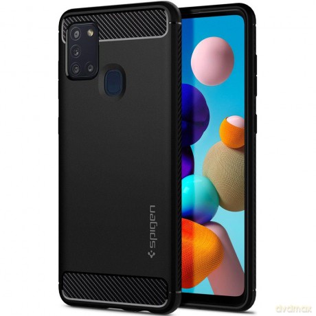 SPIGEN RUGGED ARMOR GALAXY A21S MATTE BLACK