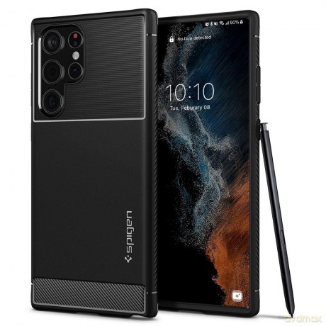SPIGEN RUGGED ARMOR GALAXY S22 ULTRA MATTE BLACK