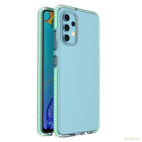 Spring Case pokrowiec żelowe etui z kolorową ramką do Samsung Galaxy A32 4G miętowy
