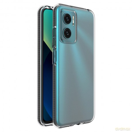 Spring Case pokrowiec żelowe etui z kolorową ramką do Xiaomi Redmi 10 czarny