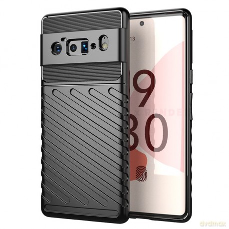 Thunder Case elastyczne pancerne etui pokrowiec Google Pixel 6 Pro czarny