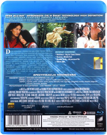 Przyczajony tygrys, ukryty smok [Blu-Ray]