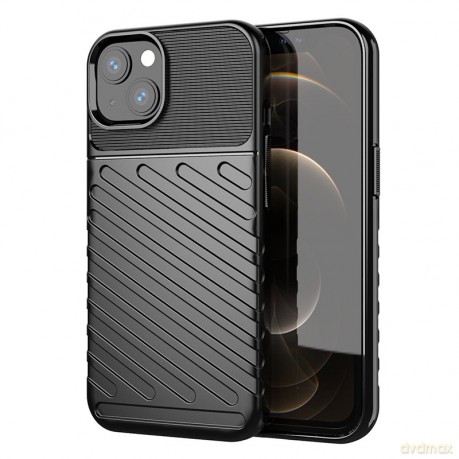 Thunder Case elastyczne pancerne etui pokrowiec iPhone 13 czarny