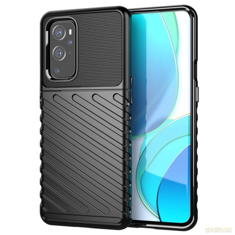 Thunder Case elastyczne pancerne etui pokrowiec OnePlus 9 Pro czarny