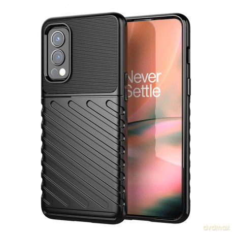 Thunder Case elastyczne pancerne etui pokrowiec OnePlus Nord 2 5G czarny