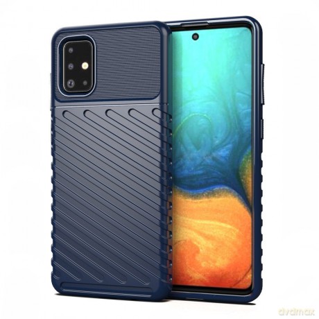 Thunder Case elastyczne pancerne etui pokrowiec Samsung Galaxy A21S niebieski