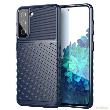Thunder Case elastyczne pancerne etui pokrowiec Samsung Galaxy S22 niebieski