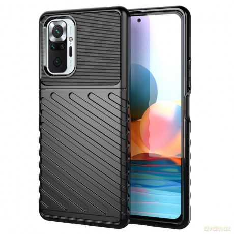 Thunder Case elastyczne pancerne etui pokrowiec Xiaomi Redmi Note 10 Pro czarny