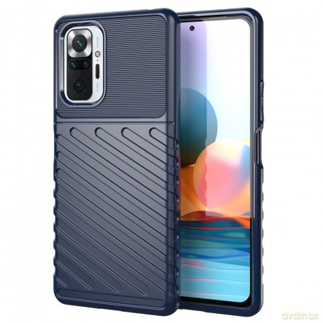 Thunder Case elastyczne pancerne etui pokrowiec Xiaomi Redmi Note 10 Pro niebieski