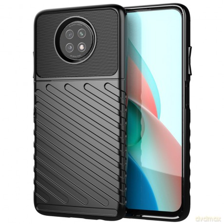 Thunder Case elastyczne pancerne etui pokrowiec Xiaomi Redmi Note 9T 5G czarny