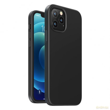 Ugreen Protective Silicone Case gumowe elastyczne silikonowe etui pokrowiec iPhone 12 Pro Max czarny