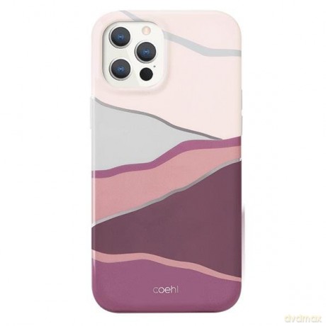 UNIQ etui Coehl Ciel iPhone 12/12 Pro 6,1" różowy/sunset pink