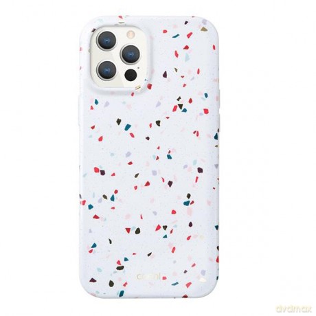 UNIQ etui Coehl Terrazzo iPhone 12 Pro Max 6,7" biały/natural white