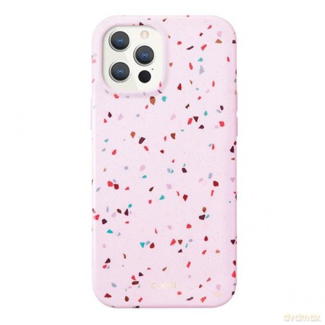 UNIQ etui Coehl Terrazzo iPhone 12 Pro Max 6,7" różowy/blush pink