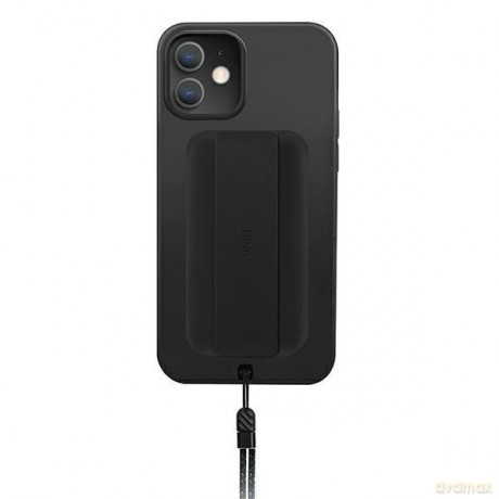 UNIQ etui Heldro iPhone 12 mini 5,4" czarny/midnight black Antimicrobial