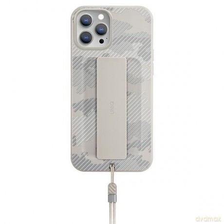 UNIQ etui Heldro iPhone 12 Pro Max 6,7" beżowy moro/ivory camo Antimicrobial