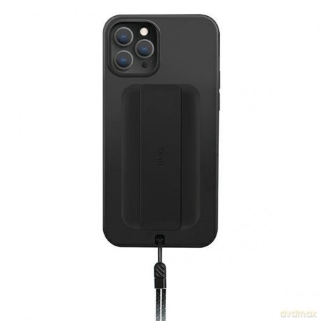 UNIQ etui Heldro iPhone 12 Pro Max 6,7" czarny/midnight black Antimicrobial