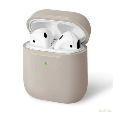 UNIQ etui Lino AirPods 1/2 gen. Silicone beżowy/beige ivory