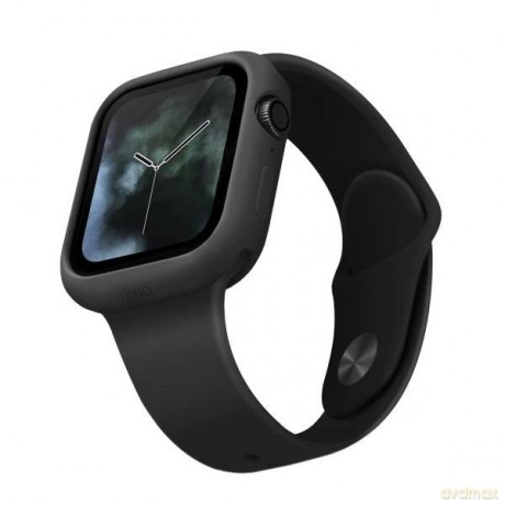 UNIQ etui Lino Apple Watch Series 4/5/6/SE 44mm. czarny/ash black