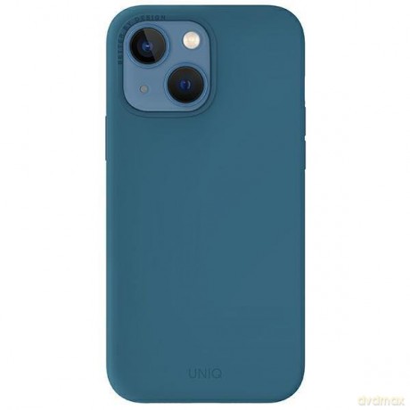 UNIQ etui Lino Hue iPhone 13 6,1" niebieski/caspian blue MagSafe