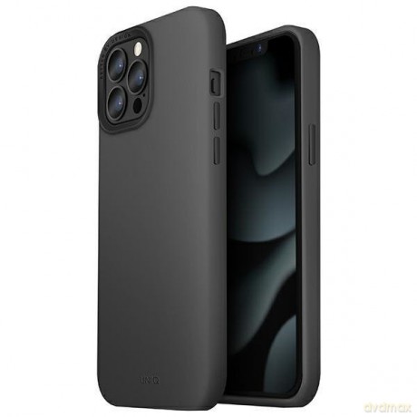 UNIQ etui Lino Hue iPhone 13 Pro Max 6,7" szary/charcoal grey MagSafe