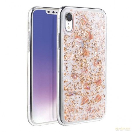 UNIQ etui Lumence Clear iPhone Xr różowo -złoty/Rosedale rose gold