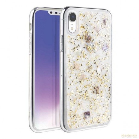 UNIQ etui Lumence Clear iPhone Xr złoty /Champagne gold