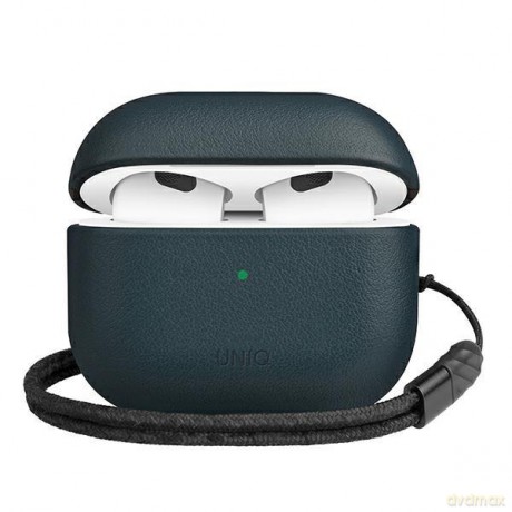 UNIQ etui Terra AirPods 3 gen. Genuine Leather niebieski/nautical blue