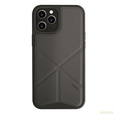 UNIQ etui Transforma iPhone 12/12 Pro 6,1" szary/charcoal grey