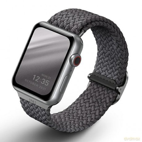 UNIQ pasek Aspen Apple Watch 44/42/45mm Braided szary/granite grey