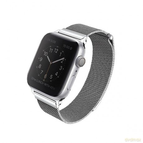 UNIQ pasek Dante Apple Watch Series 4/5/6/7/SE 44/45mm. Stainless Steel srebrny/sterling silver