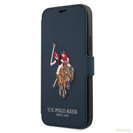 US Polo USFLBKP12MPUGFLNV iPhone 12/12 Pro 6,1" granatowy/navy book Polo Embroidery Collection